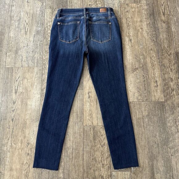 Judy Blue SKINNY FIT Juniors Size 9/29 Mid Rise Raw Hem Jeans Denim Pants 29x28 - Picture 5 of 12